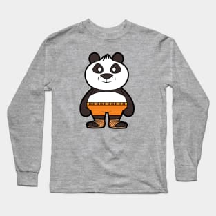 Poo Kung Fu Panda Chibi Long Sleeve T-Shirt